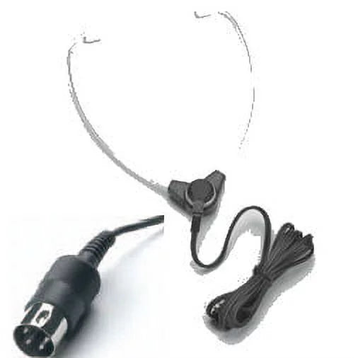 VEC SH-50-N Hinged-Stetho Headset with 5ft. Cord and Round DIN Plug Compatible with Philips/Norelco Models
