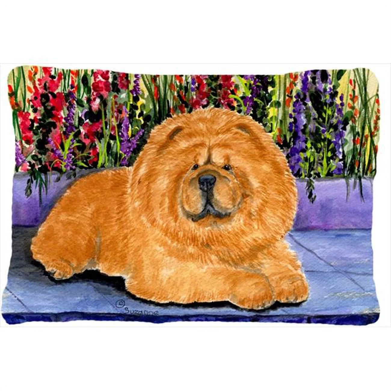 Chow Chow Decorative Indoor & Outdoor Fabric Pillow - 12 x 16 in.