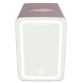 9 Can Beauty Lighted Mirror Countertop Mini Fridge Pink