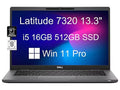Dell Latitude 7320 7000 (2023) 13.3 FHD (Intel Core i5-1145G7 vPro, 16GB RAM, 512GB SSD) Business Laptop, 13-hr Battery Life, Backlit, Thunderbolt 4, 1080P IR Webcam, Carbon Fiber, Win 11 Pro