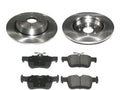 Rear Brake Pad and Rotor Kit - Compatible with 2015 - 2019 Lincoln MKC 2016 2017 2018