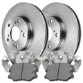AutoShack Front Brake Calipers Ceramic Pads Rotors Kit Driver and Passenger Side Replacement for 2003-2017 Honda Accord 2013-2014 Fit 2013-2021 Civic 2016 CR-Z 2014-2015 Acura ILX 2.4L FWD BCPKG0463