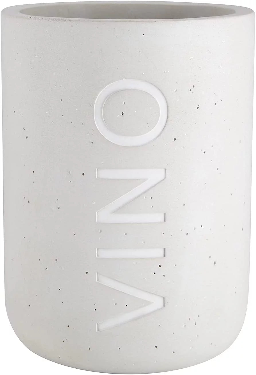 Santa Barbara Design Studio Table Sugar Cement Wine Bottle Chiller Holder, 7.5H, Vino
