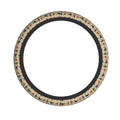 XMXY Car Steering Wheel Cover, Animal Cat Brown Background Non-Slip Jeep Truck Universal Elastic Steering Wheel Protector 15 inch