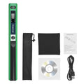 Portable Handheld Wand Wireless Scanner A4 Size 900DPI JPG/PDF Formate LCD Display with Protecting Bag for Business Document Reciepts Books Images
