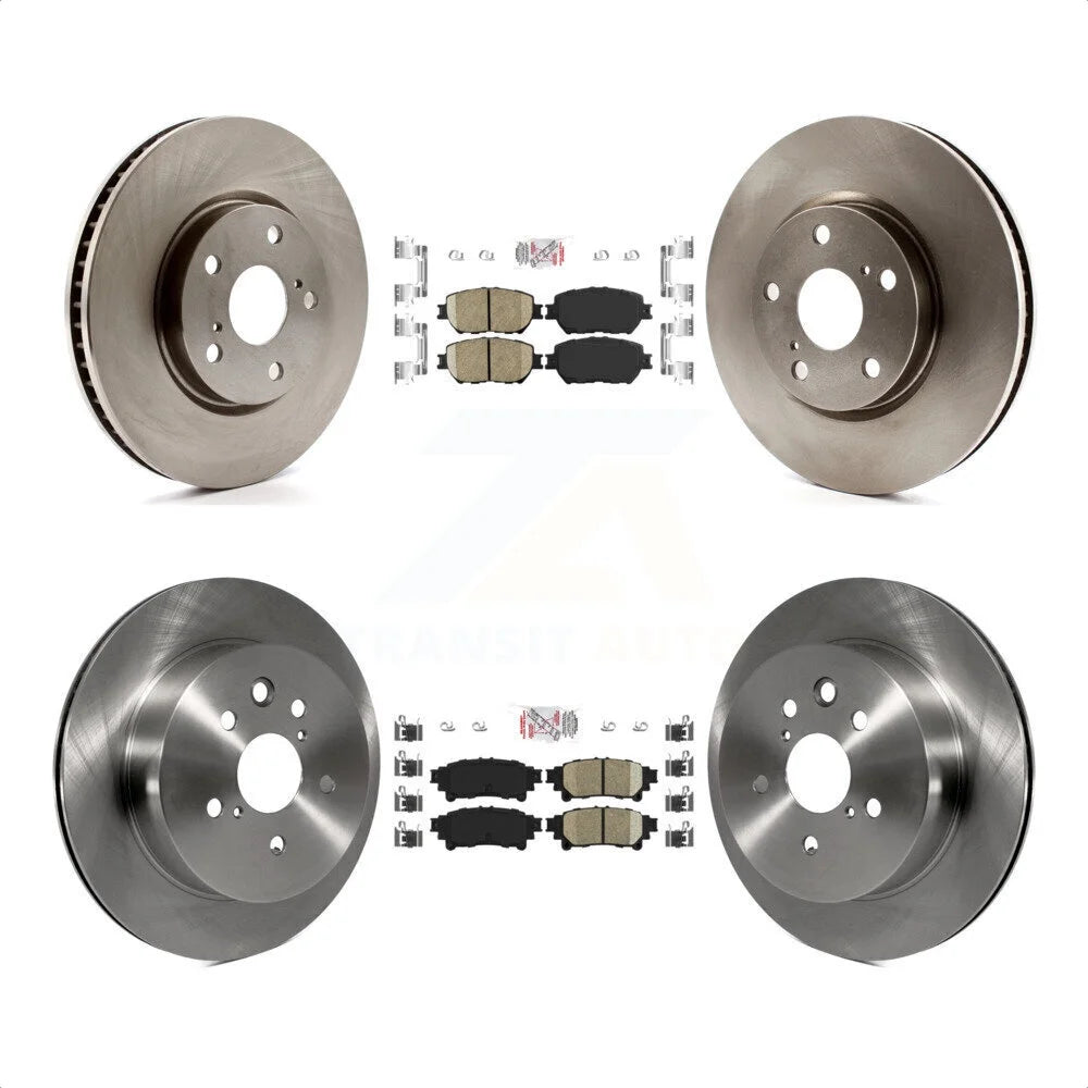 Transit Auto - Front Rear Ceramic Pads And Disc Brake Rotors Kit (6Pc) For 2014 Lexus IS250 C F Sport K8A-104887