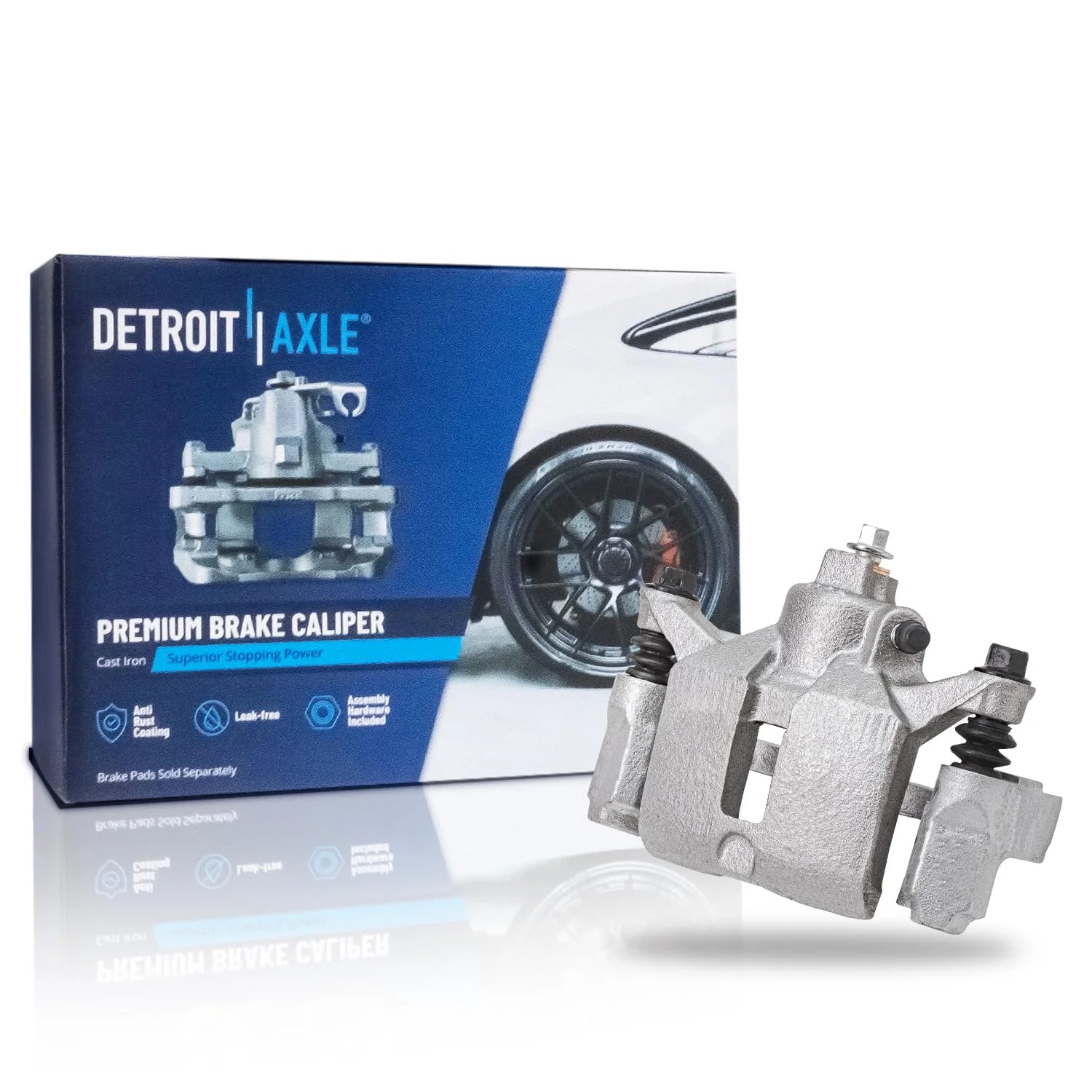 Detroit Axle - Rear Right Disc Brake Caliper w/Bracket Replacement for Impala Monte Carlo LaCrosse Regal Century Allure Fits select: 2006-2008 CHEVROLET IMPALA LT, 2009 CHEVROLET IMPALA 1LT
