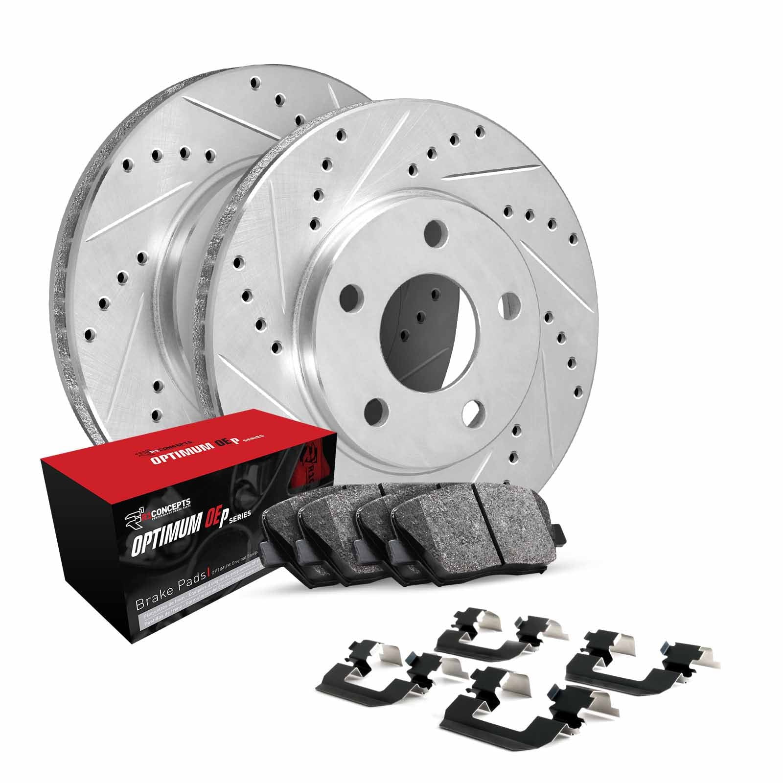 R1 Concepts Rear Brakes and Rotors Kit
