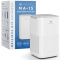 Medify Air MA-15 Air Purifier - 660 sq ft Coverage - Air Purifier with HEPA Filters - Desktop Air Purifier for Bedroom & Office - Includes Sleep Mode & Timer - White, 1-Pack