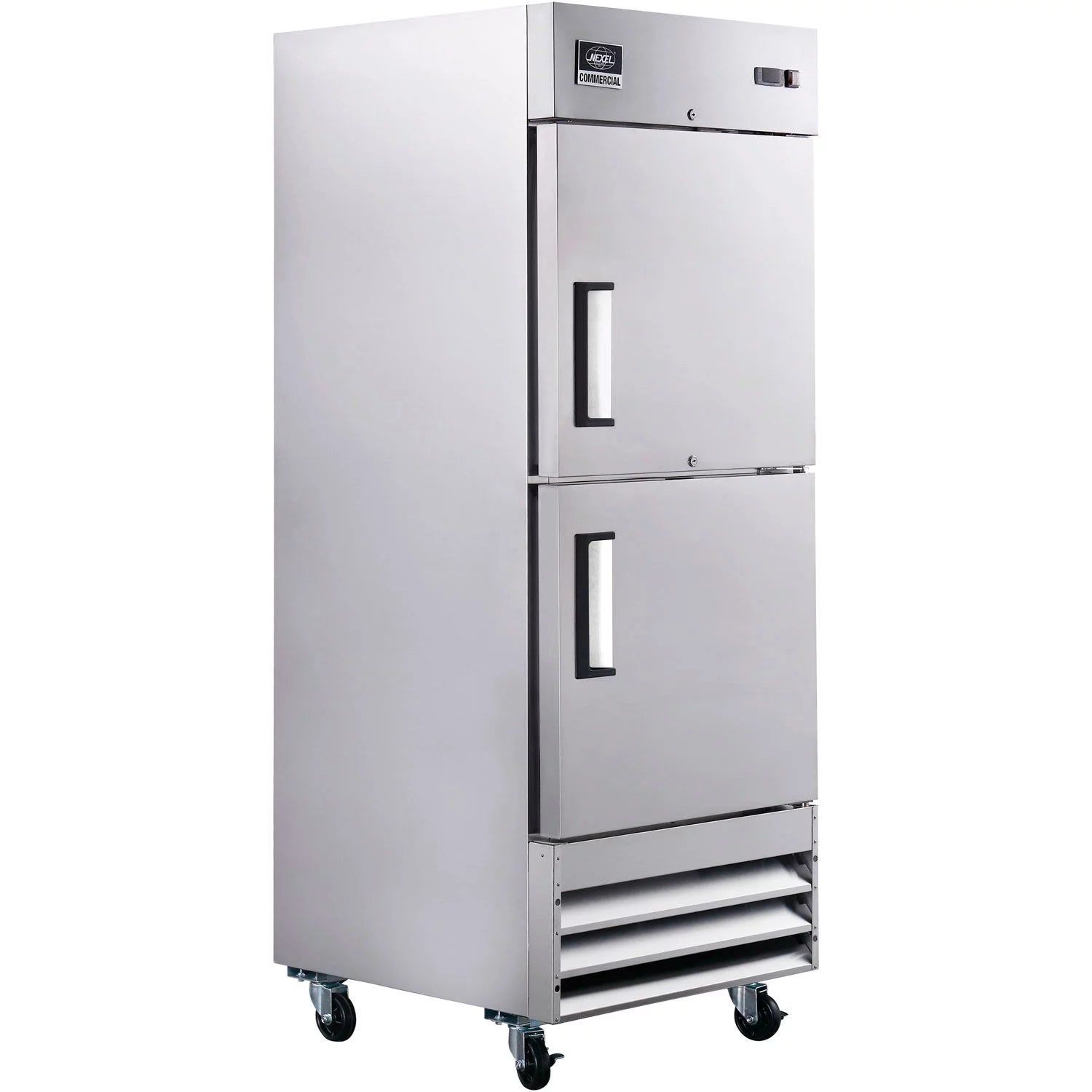 Nexel Reach In Split Door Freezer, 2 Solid Doors, 23 Cu. Ft.