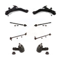 Front Suspension Control Arm And Ball Joint Assembly Steering Tie Rod End Stabilizer Bar Link Kit (8Pc) For 2003-2008 Hyundai Tiburon KTR-104055