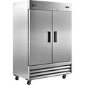 Global Industries 243010 Nexel Reach-in Freezer, 2 Doors, 54 x 32.2 x 82.5 in. - 47 Cu. ft., Stainless Steel