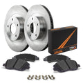 Max Advanced Brakes - Brake Kit for 2006 2007 2008 2009 2010 2011 Honda Civic w/ 10.32 Front Rotor Front Replacement Disc Brake Rotors and Ceramic Brake Pads
