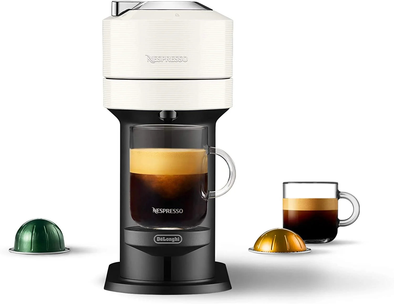 durable Nespresso Vertuo Next Coffee and Espresso Machine by De'Longhi  White