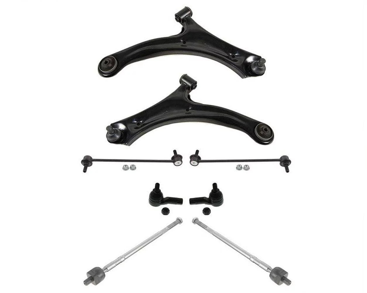 Front Lower Control Arms Sway Bar Links & Tie Rods for Suzuki AERIO 2.3L 04-07