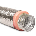 12 Inch Flexible Aluminum Ducting Hose Insulated R-8.0 Air Duct Pipe for for Heavy Duty HVAC & Exhaust Ductwork Insulation - 25' Feet Long - In Accordance with UL 181