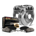 Power Stop Rear Stock Replacement Brake Pad and Rotor Kit with Calipers KCOE2261 Fits 2009 Audi A3