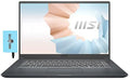 MSI Modern 15 Home & Business Laptop (Intel i7-1195G7 4-Core, 32GB RAM, 4TB PCIe SSD, Intel Iris Xe, 15.6 Full HD (1920x1080), WiFi, Bluetooth, Webcam, 1xUSB 3.2, Win 10 Pro) with Hub