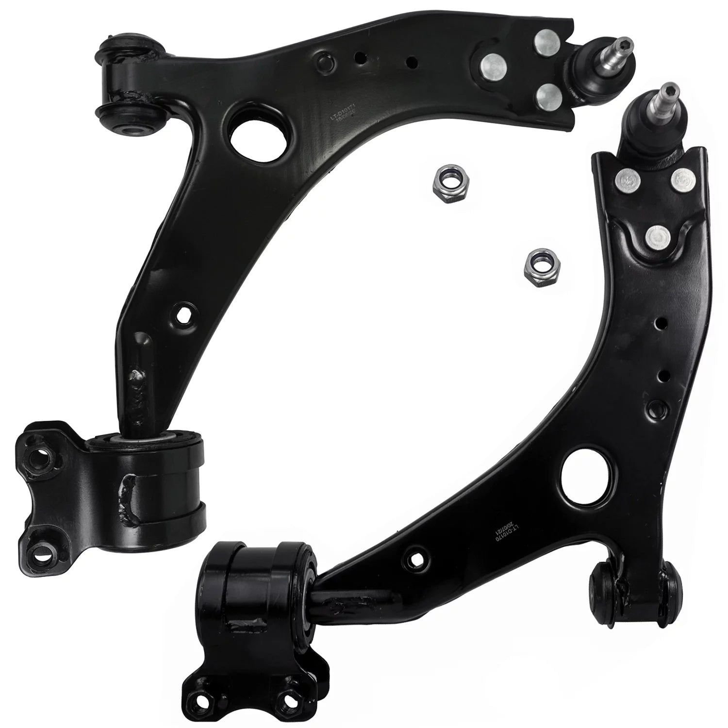 Detroit Axle - Front Lower Control Arms w/Ball Joints Assemblies Replacement for Volvo C30 C70 S40 V50 - 2pc Set Fits select: 2005-2006 VOLVO S40 2.4I, 2004 VOLVO S40 1.9T