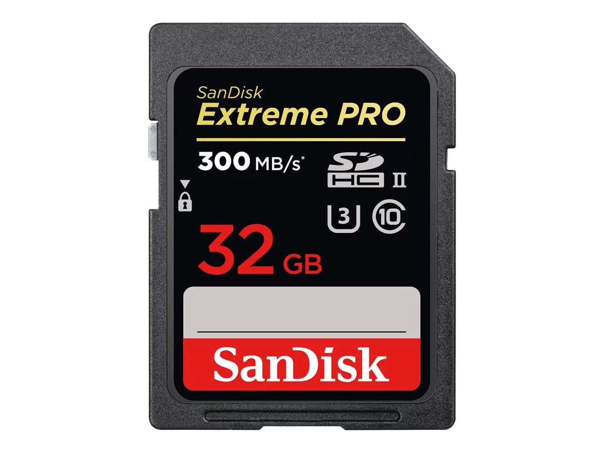 SanDisk Extreme Pro - Flash memory card - 32 GB - UHS-II U3 / Class10 - 1733x/2000x - SDHC UHS-II