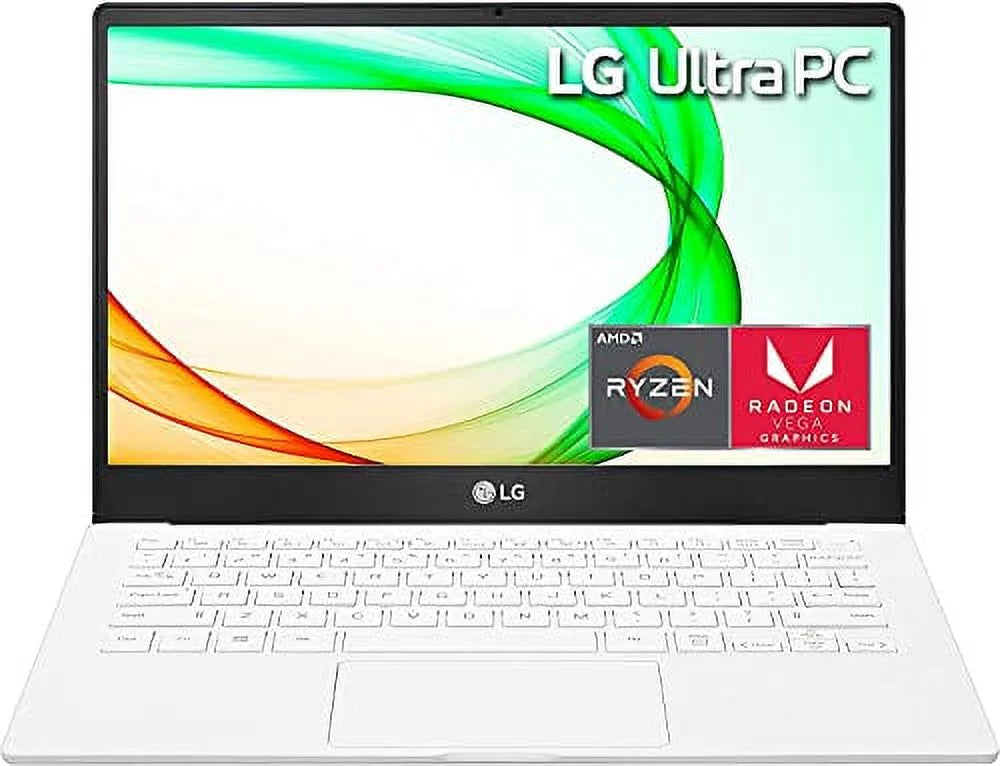 LG Ultra 13U70P 2022-13.3 FHD AMD Radeon Graphics - AMD Ryzen 5 4500U 6 Cores - 8GB DDR4 512GB NVMe SSD - HD Audio Wi-Fi 6 Bluetooth 5.1 - Win11 TLG 32GB USB - White