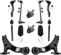 Detroit Axle - Front Lower Control Arms Ball Joints Sway Bars Tie Rods w/Boots Replacement for 2001 2002 2003 Toyota Highlander