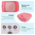 Washing Machine Portable, Mini Foldable Washer and Spin Dryer Small Foldable Bucket Washer for Camping, RV, Travel, Small Spaces, Lightweight and Easy to Carry (Plastic )