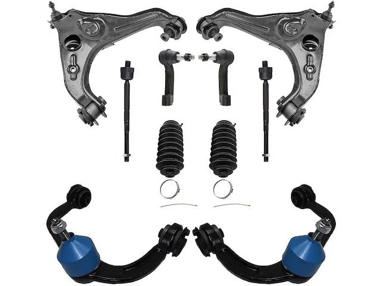 Front Control Arm and Tie Rod End Kit - Compatible with 2009 - 2013 Ford Expedition 2010 2011 2012