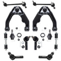 Detroit Axle - Front 12pc Control Arms Kit for 00-04 Nissan Xterra, Upper Control Arms Lower Ball Joints Outer Inner Tie Rods Front Rear Sway Bars 2000 2001 2002 2003 2004 Replacement