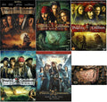 Pirates of The Caribbean 5 DVD Collection One 1 Two 2 Three 3 Four 4 Five 5 Johnny Depp Includes Treasure Map Glossy Print Art Card