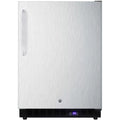 Frost-free outdoor all-freezer in complete stainless steel, w/digital thermostat, LED lighting, towel bar handle, and lock; built-in or freestanding