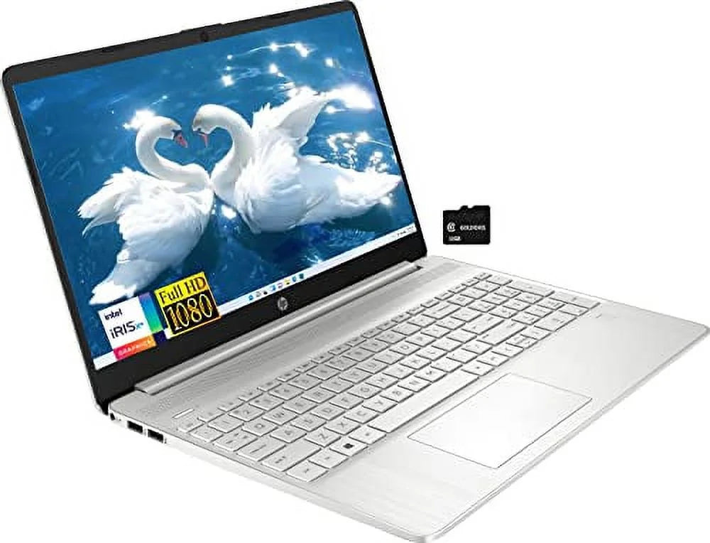 HP Newest 15 Business Laptop, Intel i5-1135G7 Quad Core (Beats i7-1065G7), 15.6 IPS FHD, Intel Iris Xe Graphics, 16GB DDR4 RAM, 256GB PCIE SSD, Fingerprint HDMI WiFi USB-C, Goldoxis Card