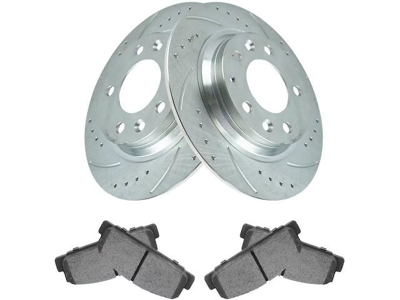 Rear Brake Pad and Rotor Kit - Compatible with 2003 - 2005 Mazda 6 2004