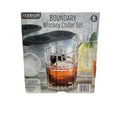 Godinger Fine Crystal Whiskey Chiller 6-Piece Set, Boundary