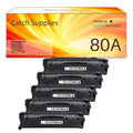 80A | CF280A Black Toner Cartridge CF280AD1 Replacement for HP Pro 400 Pro MFP M425dn Pro 400 M401n M401dne M401dw M401dn Printer Ink (5-Pack)