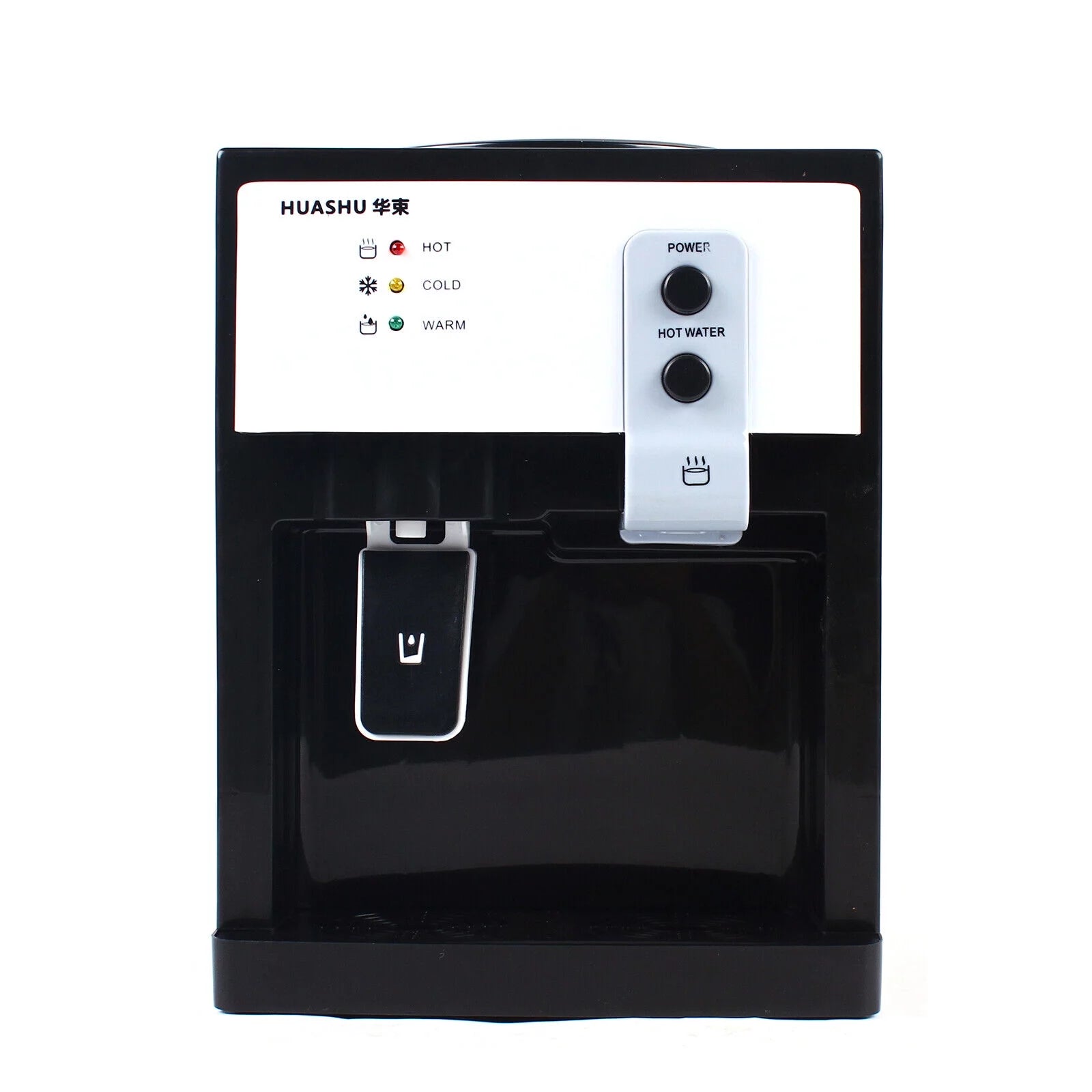 Electric Hot and Cold Water Dispenser, 5 Gallon Top Loading Countertop Water Cooler Warmer White