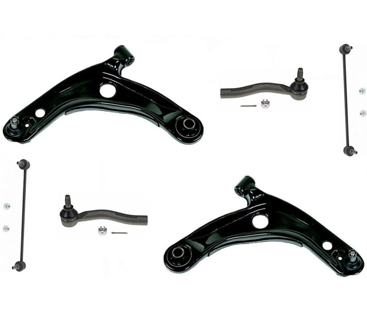 Front Lower Control Arms Outer Rods Sway Bar Links for Toyota Yaris 2006-2016