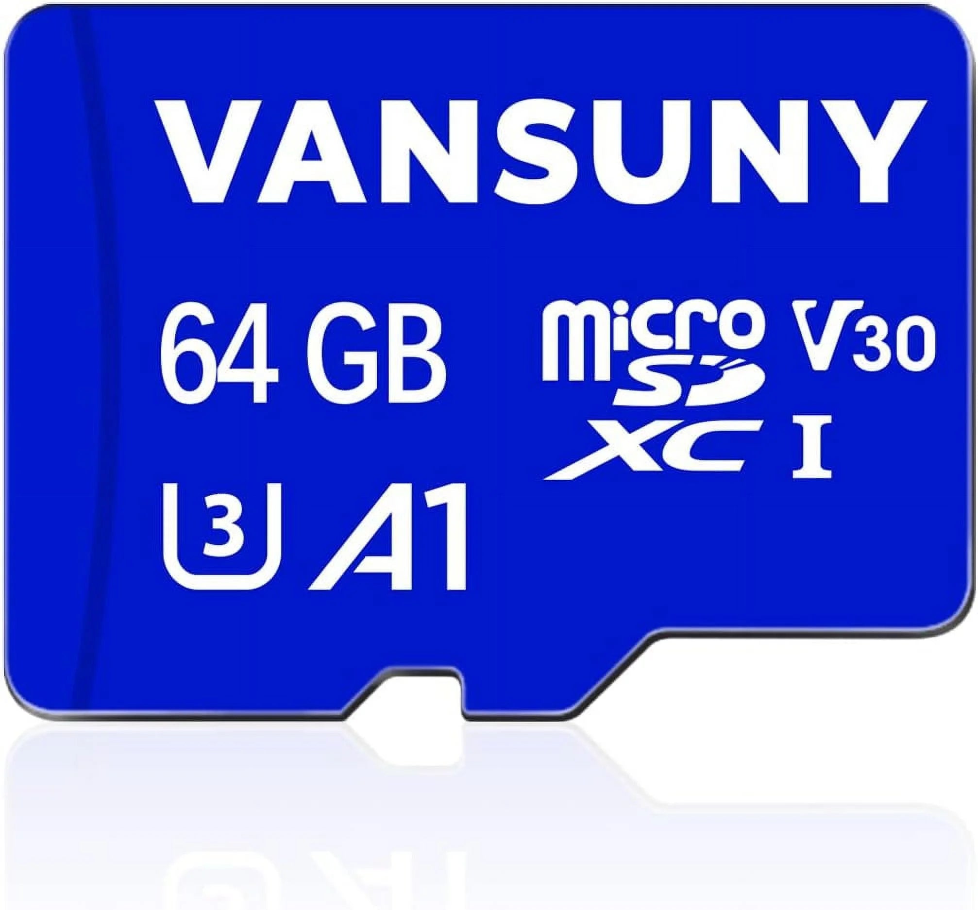 ro SD 64GB roSDXC Memory with SD Adapter A1 App Performance V30 4K Video Recording C10 U3 ro