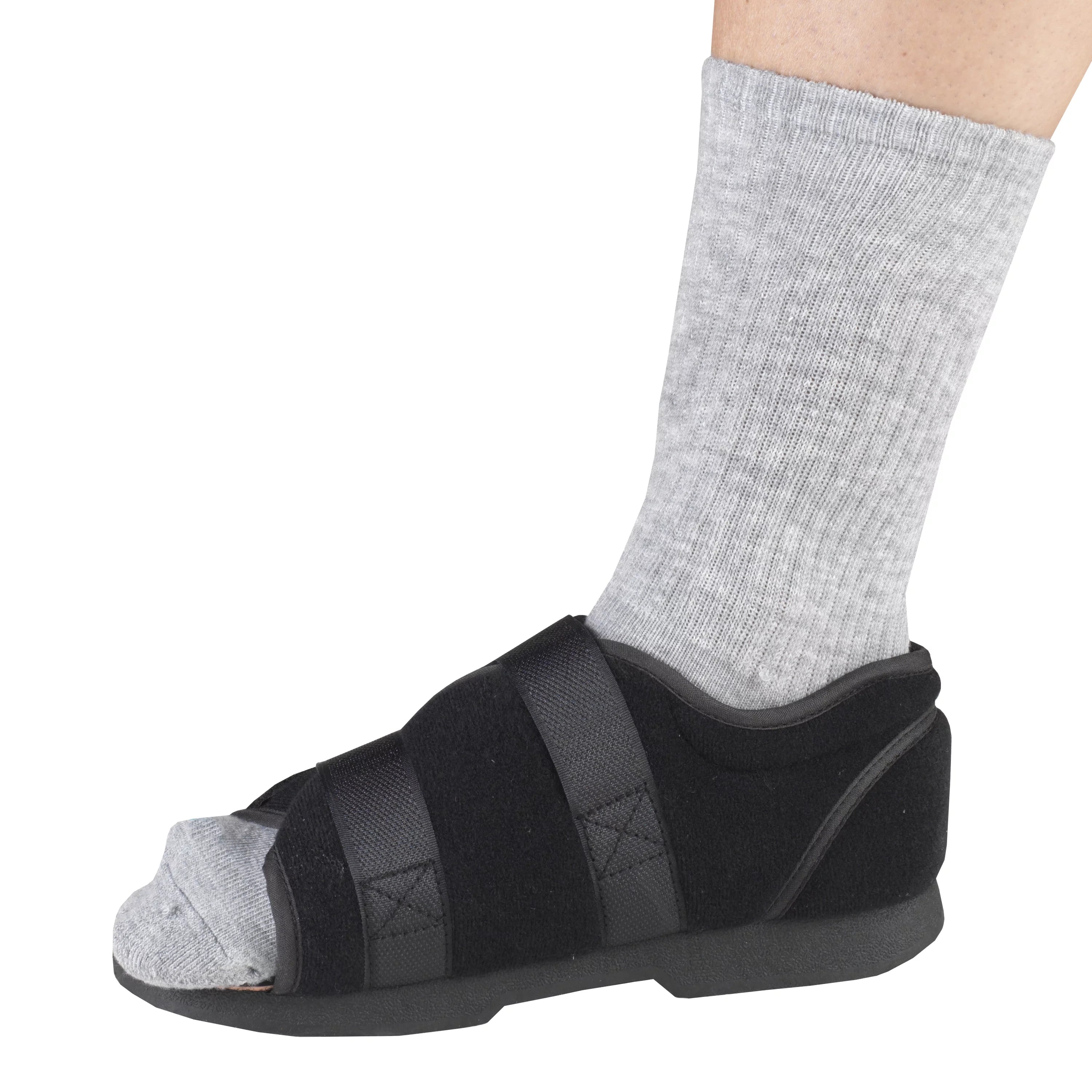 OTC Men's Soft Top Post-Op Shoe, Black, Medium