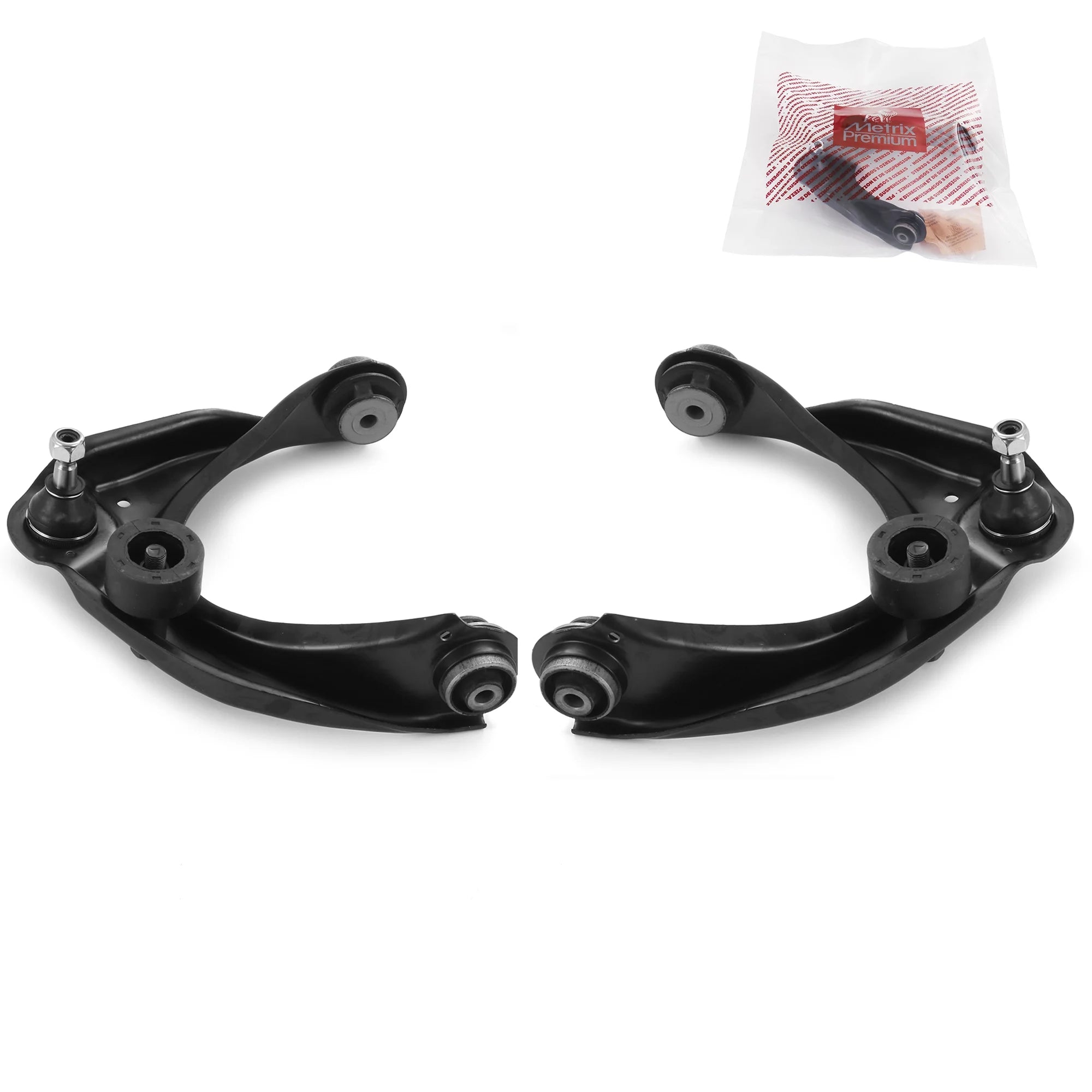 Metrix Premium Front L & R Upper Control Arm RK620636 & RK620635 Fits 2006-2012 Ford Fusion, 2006 Lincoln Zephyr, 2007-2012 Lincoln MKZ, 2003-2008 Mazda 6, 2006-2011 Mercury Milan