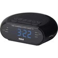 RCA Dual Wake Alarm Clock Radio with USB Port -