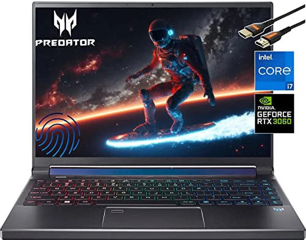 Acer - Predator Triton 300 SE 14¡° WUXGA 0.70 Thin Creator/Gaming Laptop Intel 14-Core i7-12700H 400 nits NVIDIA GeForce RTX 3060 165Hz Wi-Fi 6E AX1675 Win11 W/HDMI (16GB RAM | 1TB SSD HDMI)