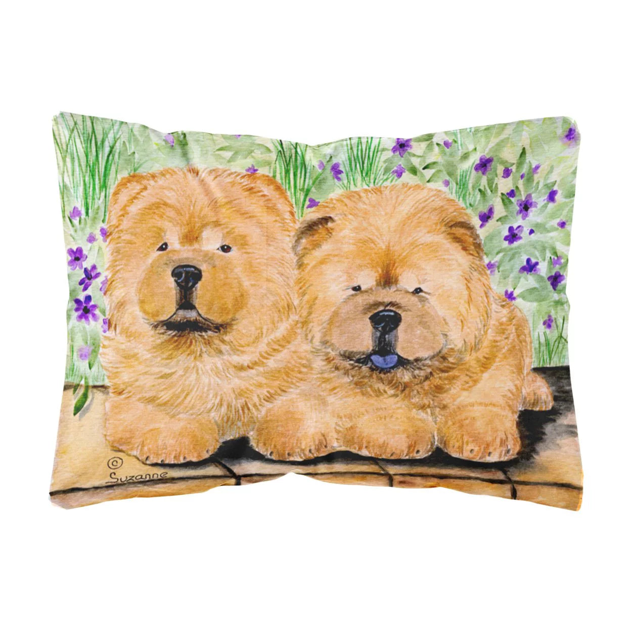 Carolines Treasures SS8123PW1216 Chow Chow Decorative   Canvas Fabric Pillow, 12H x16W, multicolor