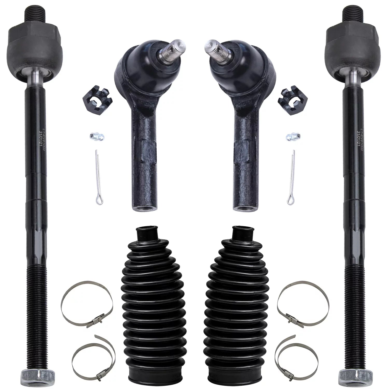 Detroit Axle - Front Inner Outer Tie Rod for 2001 2002 2003 Ford Explorer 2 Door w/Boots