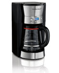12-Cup Coffeemaker - Black/silver