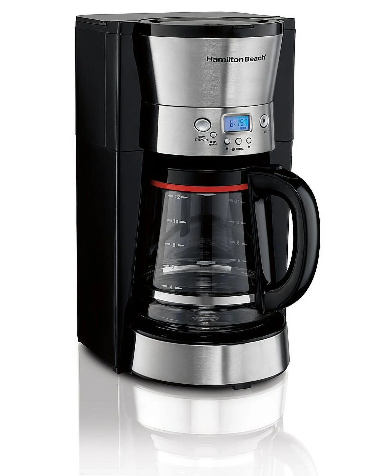 12-Cup Coffeemaker - Black/silver
