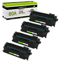 GREENCYCLE 4 Pack Compatible CF280A Black Toner Cartridge Replacement for HP 80A Use with Laserjet Pro 400 M401A M401N MFP M425DN M425DW Printer