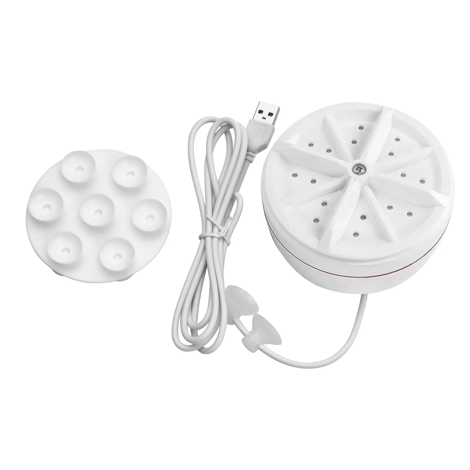Anself Turbo Washing Machine Portable Washer with USB Power Supply Suction Cups for Home Travel Business Trip