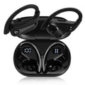 UrbanX over the ear headphones wireless Bluetooth with Earhooks Built-in Mic, 200H Playtime, Immersive Sound, Quick-Pair, Secure Fit, IPX7 Waterproof, Compatible With Allview P10 Life - Black