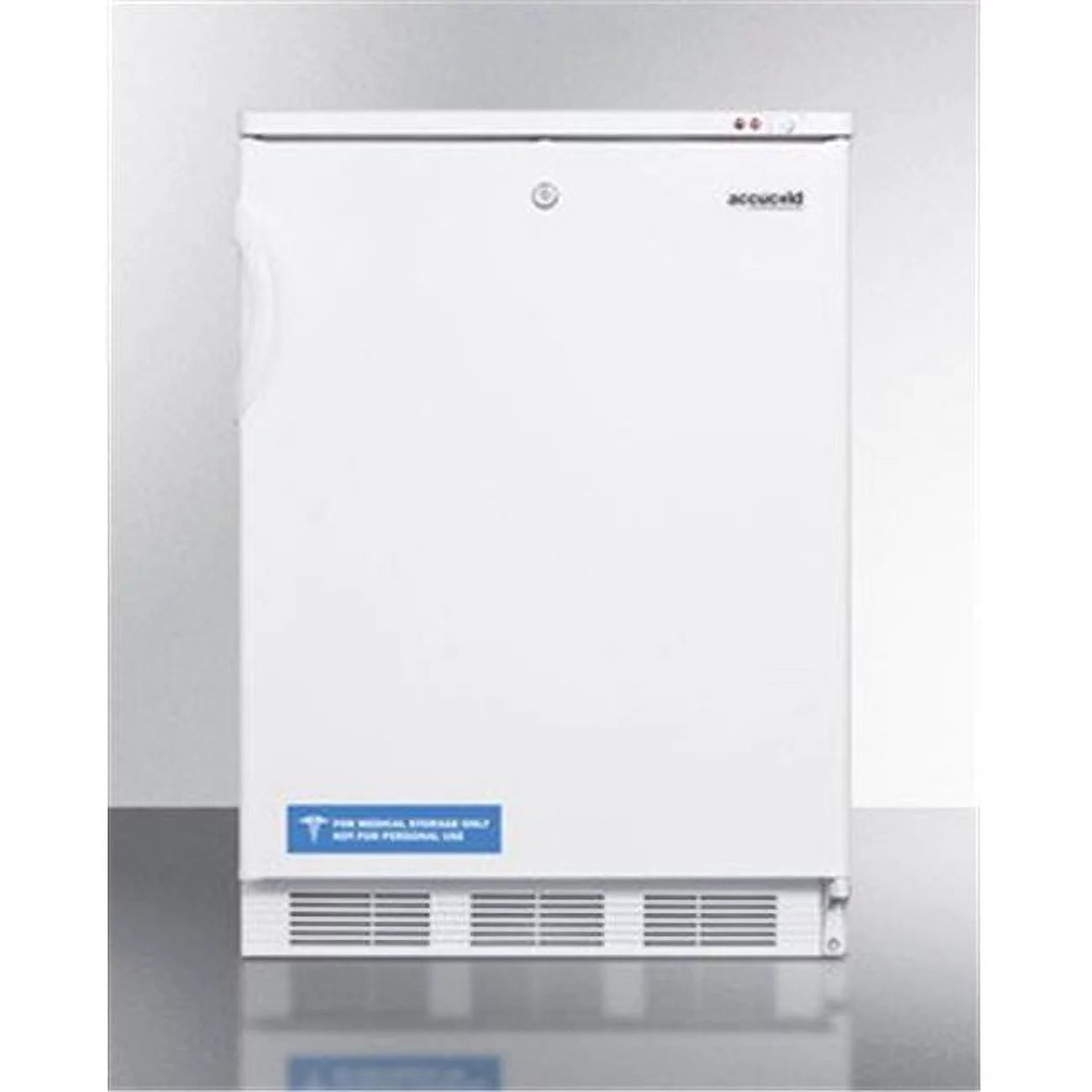 24 in. Wide Built-in -25 deg C Manual Defrost All Freezer with Lock, White